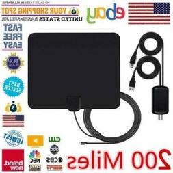 4K1080P Antenna Digital TV HD 200 Miles Long Range Amplified