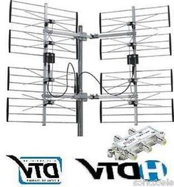 8 BAY MULTI-DIRECTIONAL VHF UHF OUTDOOR HD TV ANTENNA OVER T