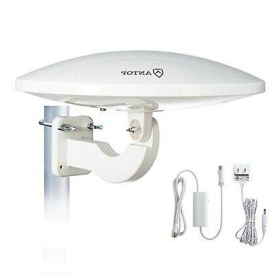 ANTOP ANTENNA UFO Omnidirectional 360° Outdoor HDTV Antenna 65 Miles Rang... New