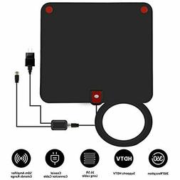 TV Antenna, Digital Amplified HDTV Antenna 50 Miles Range Fo